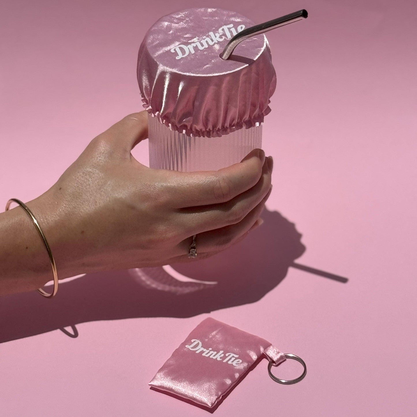 Satin Drink Spiking Prevention Keychain - DrinkTie