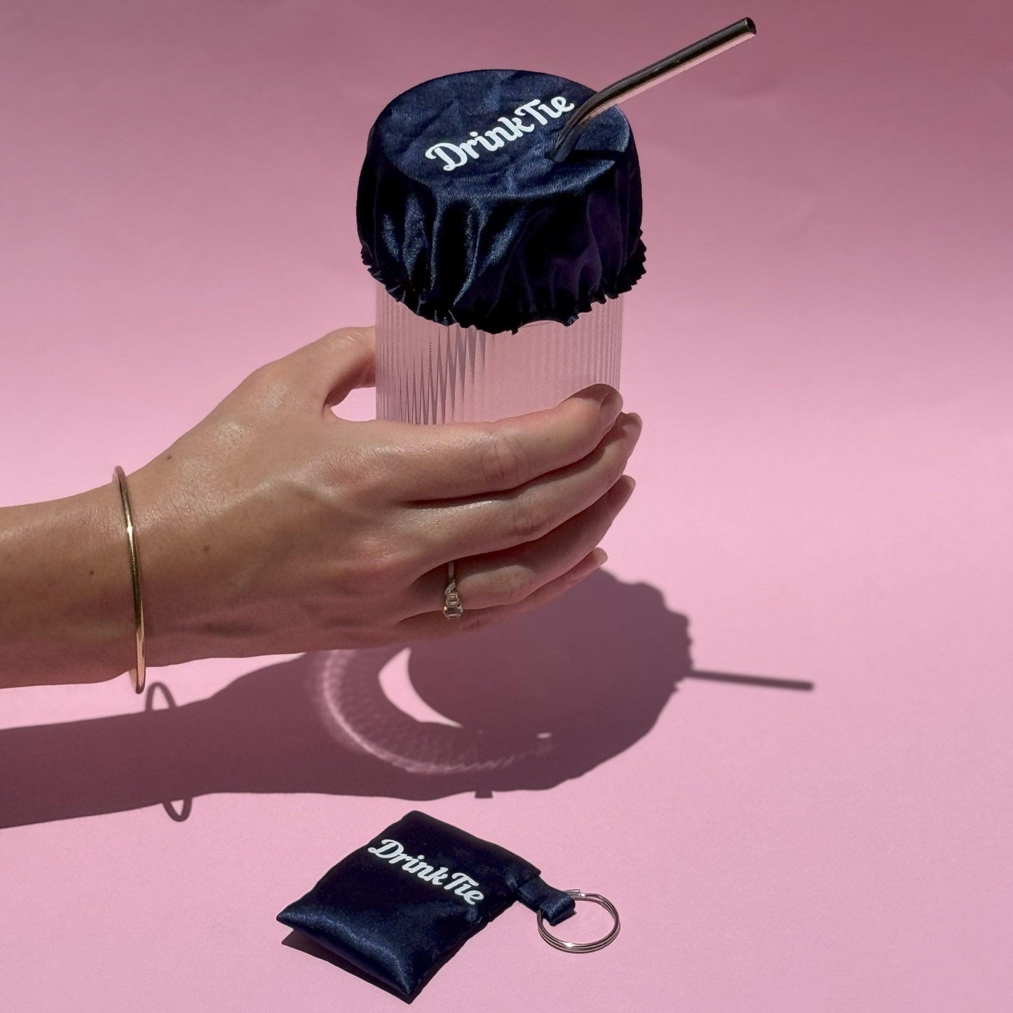 Satin Drink Spiking Prevention Keychain - DrinkTie