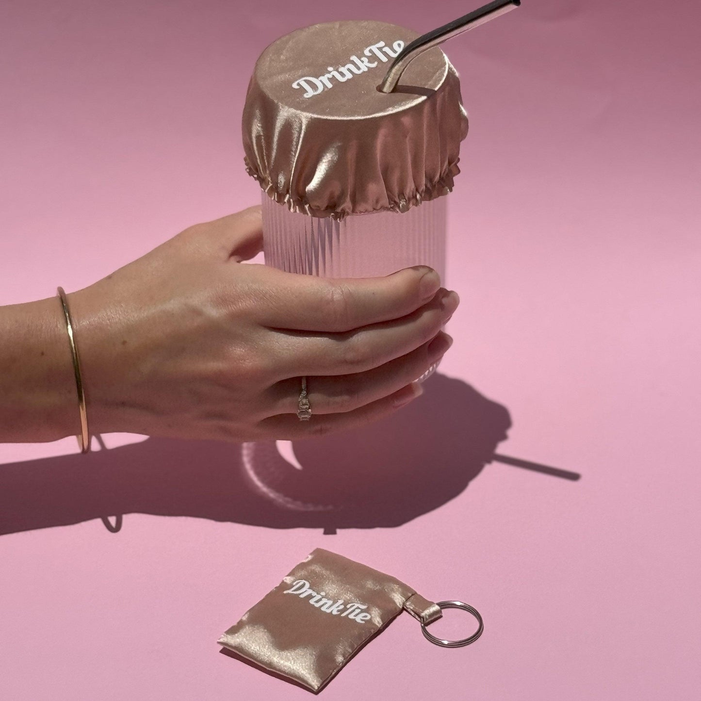 Satin Drink Spiking Prevention Keychain - DrinkTie