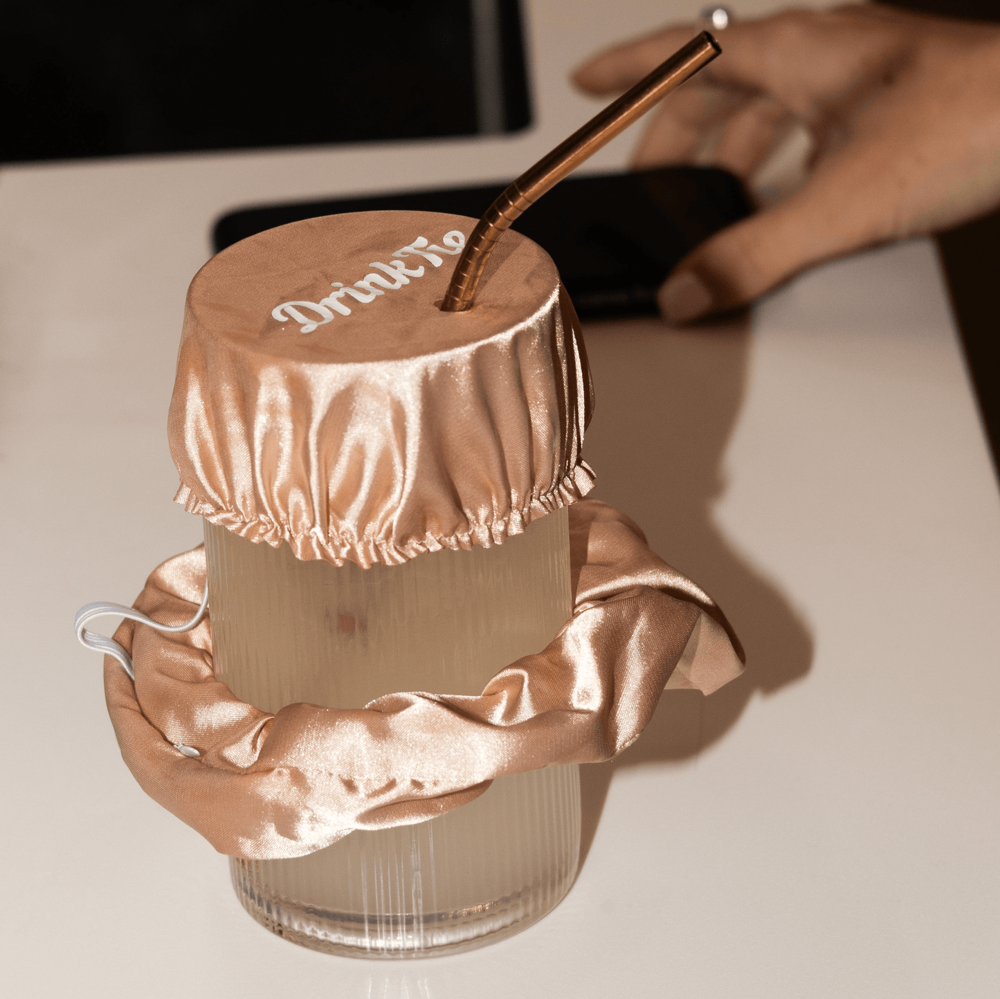 Satin Drink Spiking Prevention Scrunchie - DrinkTie