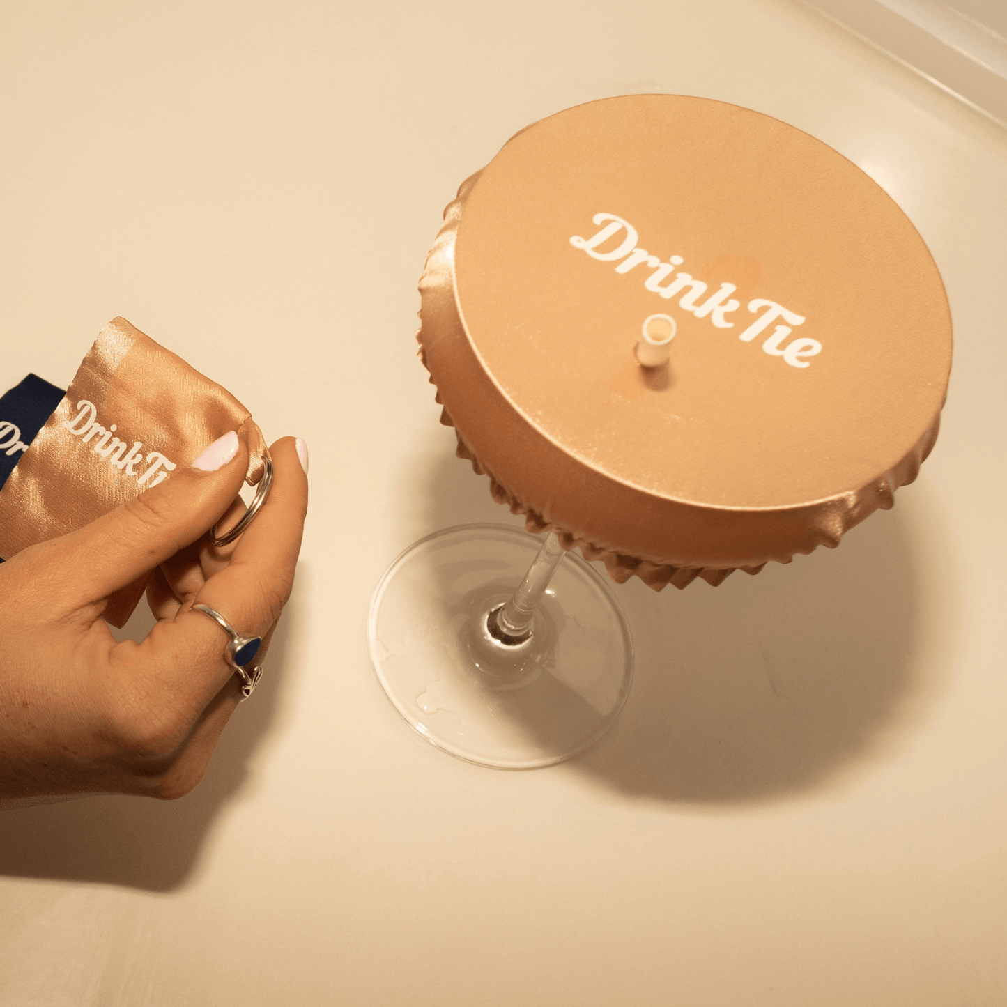 Satin Drink Spiking Prevention Keychain - DrinkTie